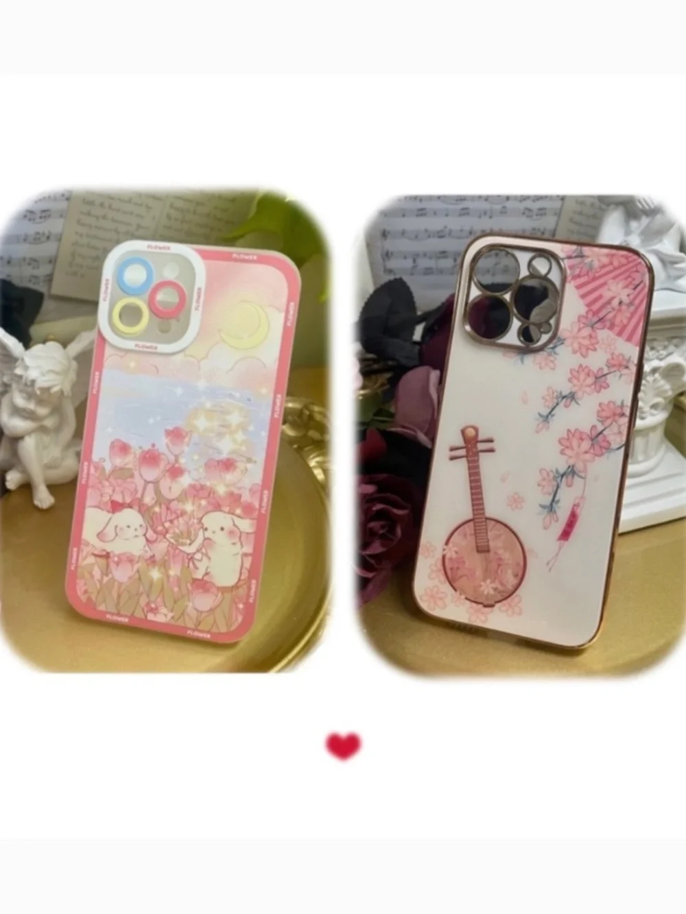 2 items.iPhone 12/12promax/13/13PRO/13PROMAX cute case,cartoon case,vintage case